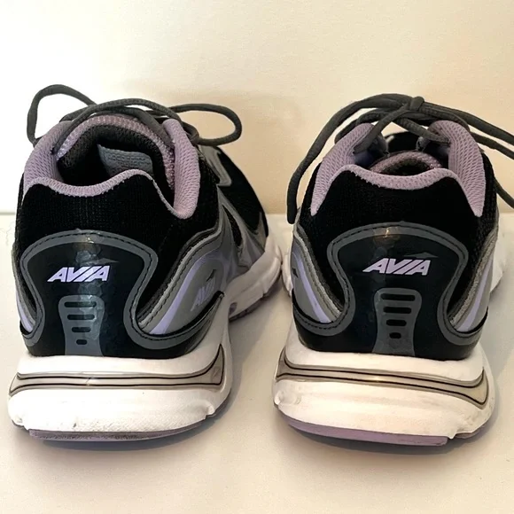 Avia Women's AVI-ENDEAVOR Running Shoes Black Iron Grey and Lavender Size 9 - Picture 3 of 7